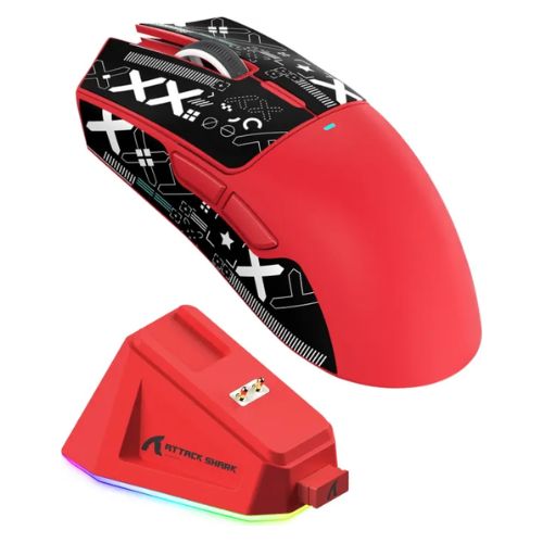 MOUSE GAMING ATTACK SHARK X11 WIRELESS RED